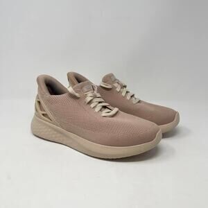 Kizik Athens Slip On Sneakers Womens 9 Pink Rose Hands Free Athletic Shoes Laces